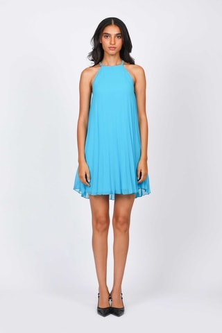 Robe plissée - Turquoise - Naf Naf