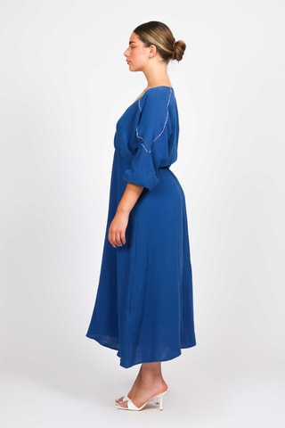 Robe midi - Bleu marine - Naf Naf