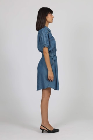 Robe chemise en jean - Bleu - Naf Naf