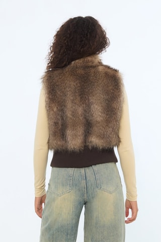 Bomber sans manches - Camel - Jennyfer