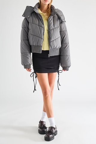 Doudoune à capuche - Gris - Jennyfer