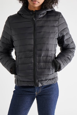 Doudoune à capuche - Noir - Jennyfer