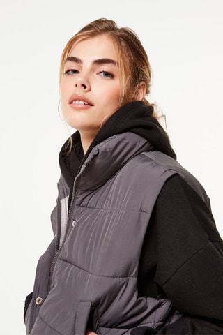 Doudoune sans manches Gris clair - Jennyfer