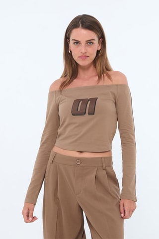 T-shirt - Marron - Jennyfer