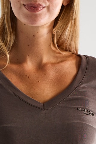 T-shirt - Marron - Naf Naf