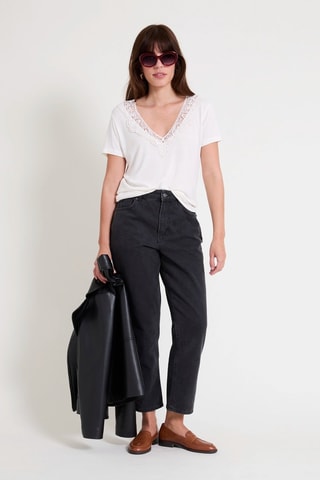 T-shirt - Ecru - Naf Naf