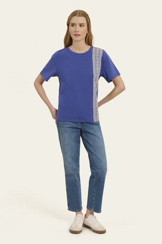 T-shirt - Bleu cobalt - Naf Naf