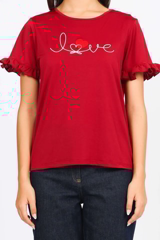 T-shirt - Rouge - Naf Naf