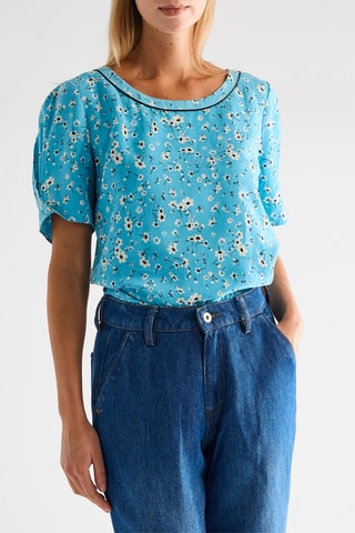 Blouse - Turquoise - Naf Naf