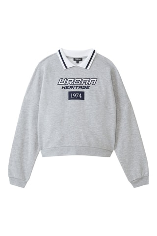 Sweat - Gris chiné - Jennyfer