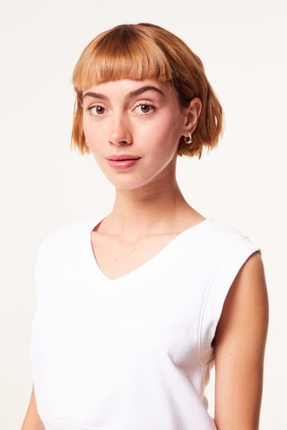 Sweat sans manches Blanc - Jennyfer