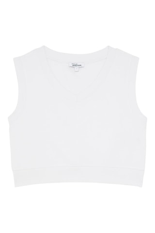 Sweat sans manches Blanc - Jennyfer