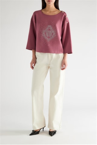 Sweat - Vieux rose - Naf Naf