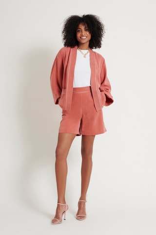 Short taille haute - Rouge - Naf Naf