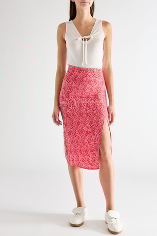 Jupe midi - Rouge - Jennyfer