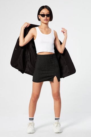 Jupe courte Noir et blanc - Jennyfer