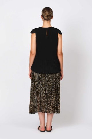 Jupe midi - Beige et noir - Naf Naf
