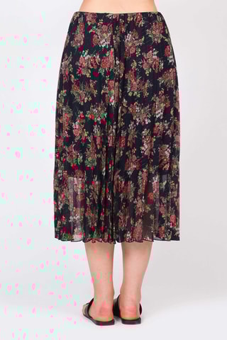 Jupe midi - Noir et rouge - Naf Naf