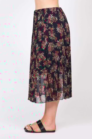 Jupe midi - Noir et rouge - Naf Naf