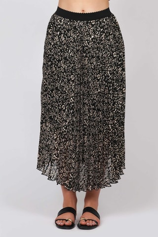 Jupe midi - Kaki et blanc - Naf Naf