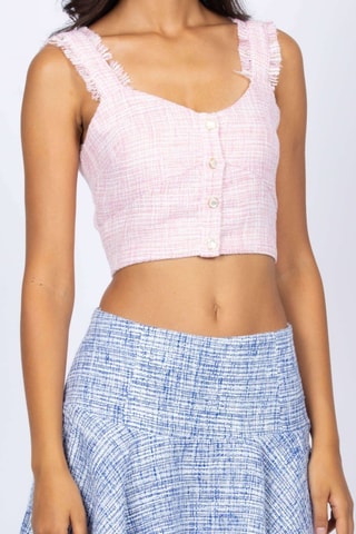 Jupe patineuse taille haute - Bleu roi - Naf Naf