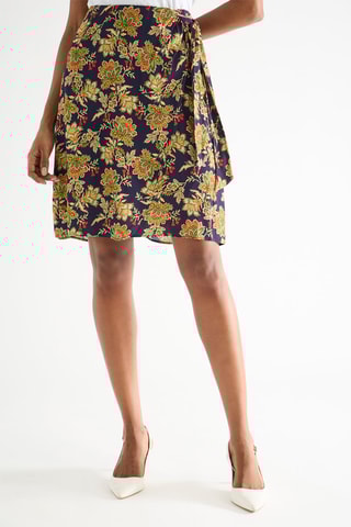 Jupe portefeuille - Bleu marine - Naf Naf