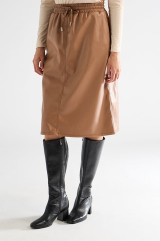 Jupe droite taille haute - Beige - Naf Naf