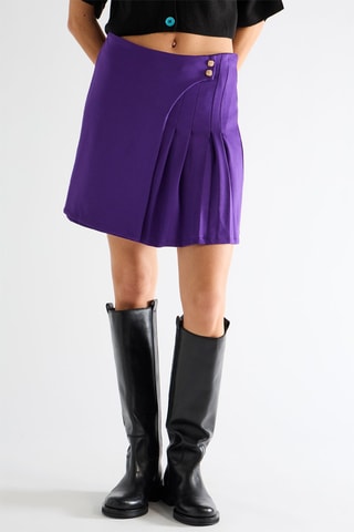 Jupe portefeuille - Violet - Naf Naf