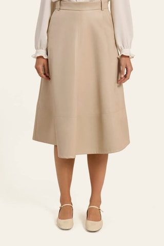 Jupe midi - Beige - Naf Naf