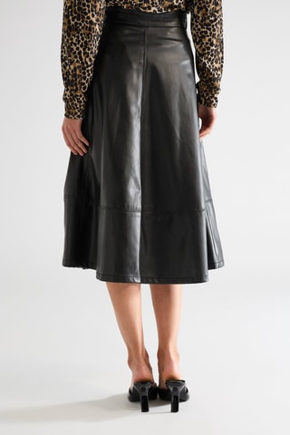 Jupe midi taille haute - Noir - Naf Naf