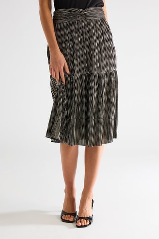 Jupe midi taille haute - Noir - Naf Naf