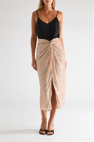 Jupe midi taille haute - Rose - Naf Naf