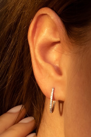 Argolas Alizée Ouro branco