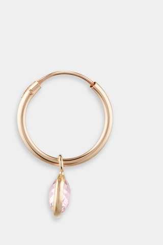 Brincos Rosa  Ouro amarelo