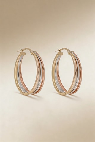 Argolas Orion Ouro rosa, ouro branco e amarelo