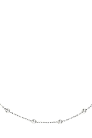 Pulseira corrente bolas Ouro branco