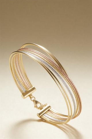 Pulseira Fabiola Ouro amarelo, ouro rosa e ouro branco