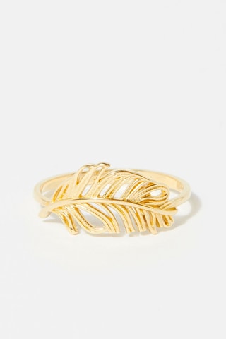 Anel "Feuille" Ouro amarelo