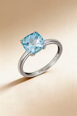 Anel Topaze unique Ouro branco e topázio