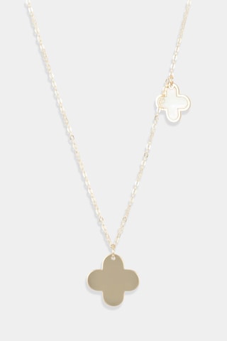 Collar Club - Oro amarillo y nácar