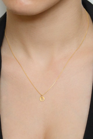 Colgante letra S - Oro amarillo