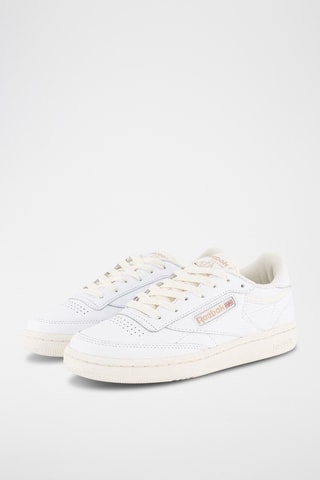 Baskets en cuir Club C 85 - Blanc et écru