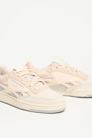 Baskets en cuir Club Revenge - Beige et écru