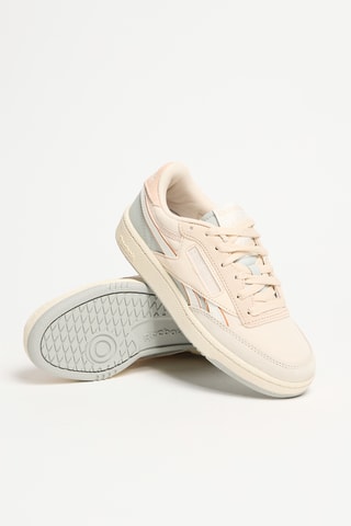 Baskets en cuir Club Revenge - Beige et écru