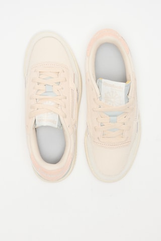 Baskets en cuir Club Revenge - Beige et écru