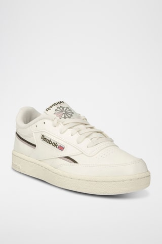 Baskets vegan Club C 85 - Blanc et vieux rose