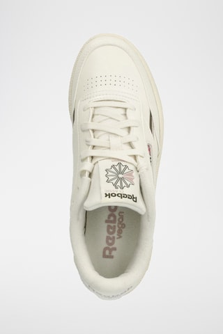 Baskets vegan Club C 85 - Blanc et vieux rose