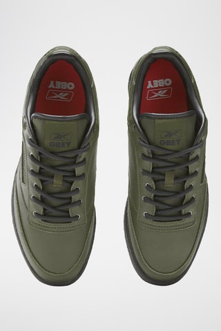 Chaussures de basketball en cuir Club C 85 - Vert