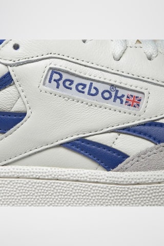 Baskets en cuir et nubuck Club C Revenge Vintage - Blanc