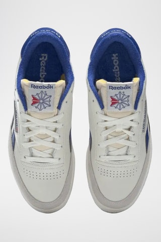 Baskets en cuir et nubuck Club C Revenge Vintage - Blanc